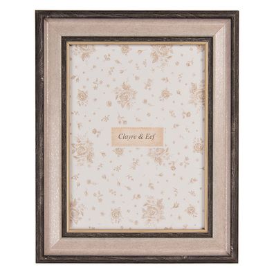 Clayre & Eef Bilderrahmen 15x20 cm Braun Kunststoff Glas (Gr. 21x2x26 cm / 15x20 cm)