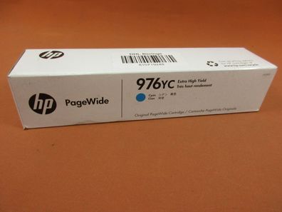 Original HP 976YC Cyan OVP , Tintenpatrone, HP ink cartridge