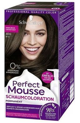 Schwarzkopf Perfect Mousse 400 Dunkelbraun Mousse