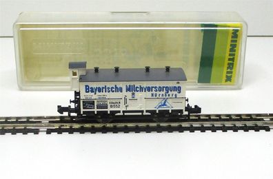 Spur N Minitrix 13221 Kühlwagen Bayrische Milchversorgung K. Bay. St. OVP (1180K)