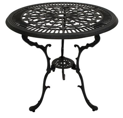 Tisch 70cm Aluguss Grau-Antik