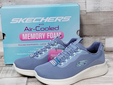 Skechers Damen Air-Cooled Sneaker zart flieder mit Gummisenkel