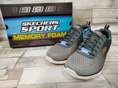 Skechers Herren Schnürschuh grau/olive