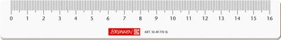 Brunnen 104977016 Lineal 16 cm glasklar