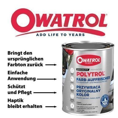 Owatrol Polytrol - Kunststoff-Auffrischer Gartenmöbel Auto Motorrad Boot Wohnwagen