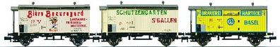 Arnold HN6019 N 3er-Set 'Biertransport' SBB Spur N