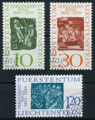 Liechtenstein 1965 Nr 455-457 gestempelt SB57F4A