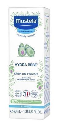 Mustela Hydra Bebe Feuchtigkeitscreme, 40 ml