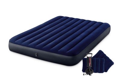 Luftbett Classic Downy Blue Dura-Beam Serie, Queen Set 203x152x25cm