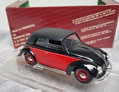 VW Käfer Cabrio 1949, Softtop, schwarz/rot, Vitesse