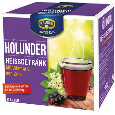 KRÜGER DAY by DAY Heißgetränk 20232 Holunder 20St