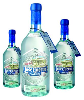 3 x Jose Cuervo No 73 Jose Cuervo Platino Reserva de la Familia Tequila