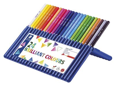 Staedtler® 157 SB24 ergo soft® 157 Farbstift - 3 mm, Box mit 24 Farben