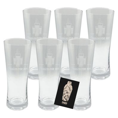 Passion for Beer Bierglas Set – 6 hochwertige Biergläser - 0,3L / 0,25L geeicht