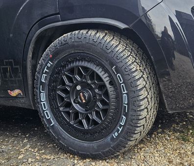 für Boxer Maxi Wohnmobil Komplettrad Loder AT1 255/55 18 Zoll Fondmetal Felge schwarz