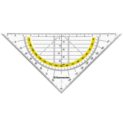 Soennecken Geometriedreieck 1823 Kunststoff rauchgrau