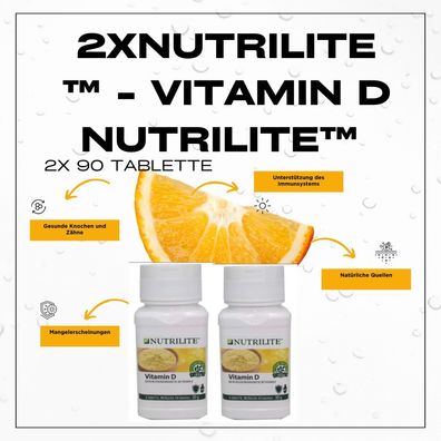 2x Nutrilite™ - Vitamin D Nutrilite™- a 90 Tabletten