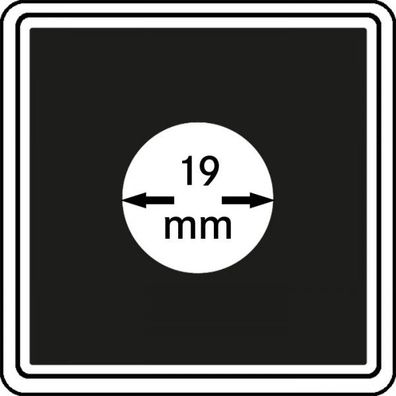 M?ünzkapseln 19mm carree 4er-Packg