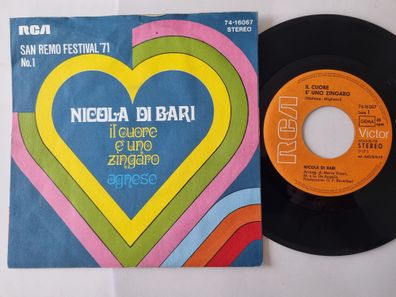 Nicola Di Bari - Il Cuore ? Uno Zingaro / Agnese 7'' Vinyl Germany