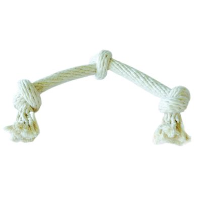 EQuest Hundespielzeug Spirit - Spieltau mit 3 Knoten, Natur - M
