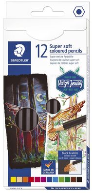 Staedtler® 149C C12 Farbstifte Supersoft - 2,9 mm, Kartonetui 12 Farben