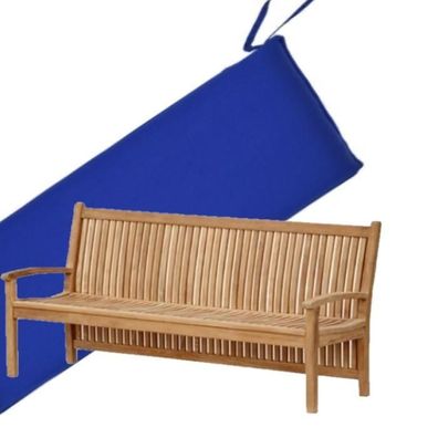 Bankauflage 180 cm x 50 cm für Gartenbank Pescara - blau