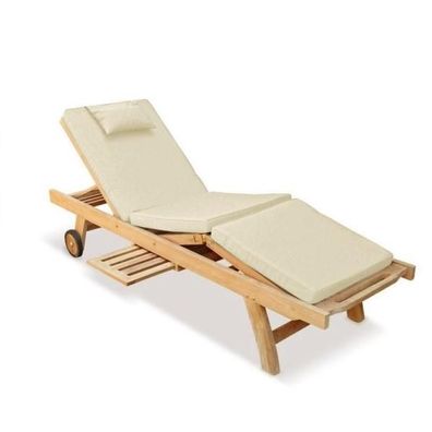 Liegenauflage 200 cm x 58 cm für Gartenliege Genua - creme