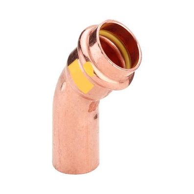 Viega Bogen 45 Grad mit SC Profipress G 2626.1 für Gas in 42mm Kupfer