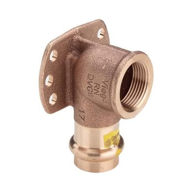 Viega Wandscheibe mit SC Profipress G 2625.5 für Gas in 22mm x Rp3/4 Rotguss