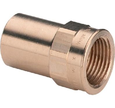 Viega Einsteckstück Sanpress 2212.1 in 42mm x Rp1 1/2 Siliziumbronze