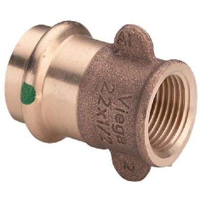 Viega Übergangsstück mit SC Sanpress 2212.3 in 22mm x Rp1/2 Rotguss