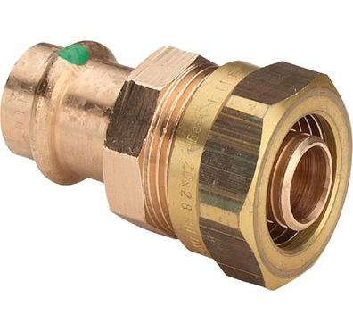 Viega Verschraubung mit SC Sanpress 2213 in 16x15mm Rotguss