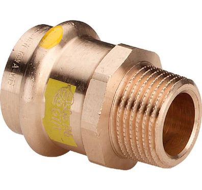 Viega Übergangsstück mit SC Profipress G 2611 für Gas in 15mm x R1/2 Rotguss