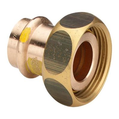 Viega Verschraubung mit SC Profipress G 2661 für Gas in 22mm x G1 3/8 Rotguss