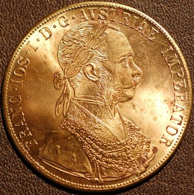 4 Dukaten Medaillen Österreich Replik Jahrgang 1877,1890,1894,1915 (M150525)