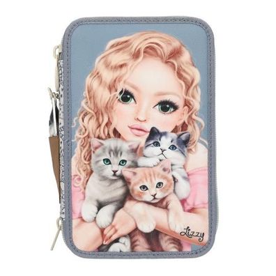 TOPModel 3 Fach Federtasche CAT LOVE- Geschenke für Mädchen