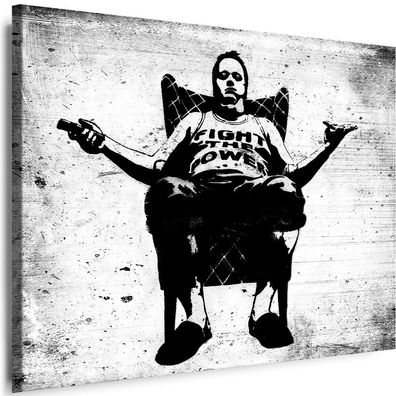 Leinwand Bilder Banksy Fight The Power Modern Kunstdruck Wandbilder