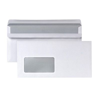 Briefumschlag DIN lang mF sk ws 1.000 St./Pack