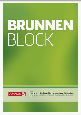 Brunnen 1052426 Block "BRUNNEN-Block" A5 unliniert