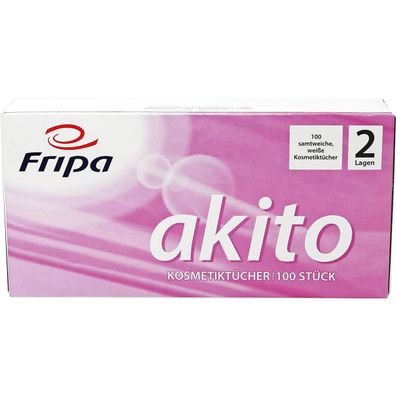 Fripa Kosmetiktuch akito 6011107 21x20cm 2-lagig weiß 100 St./Pack