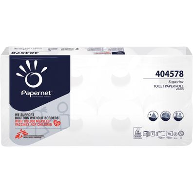 Papernet Toilettenpapier 404578 4lagig 150Bl. Zellstoff 8 Rl./Pack