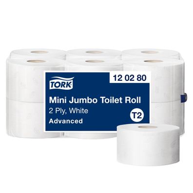 Tork Toilettenpapier Mini Jumbo System 120280 170m ws 12 St./Pack