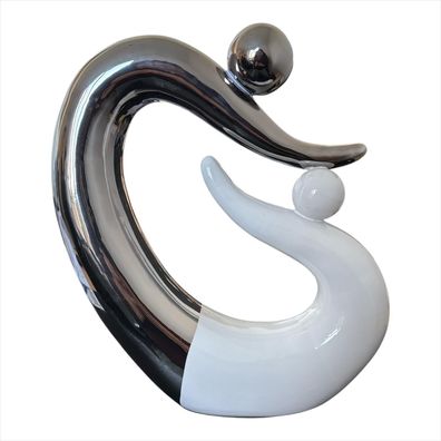 Gilde Skulptur Paar Porzellan Figur Deko ca. 40 hoch, Pärchen Dekoration Wohnung