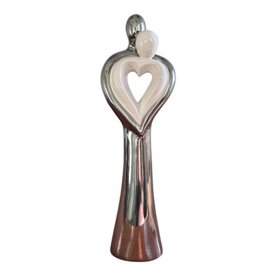 Gilde Skulptur mit Herzmotiv Symbol Liebe + Einheit Deko Dekoration Design Herz