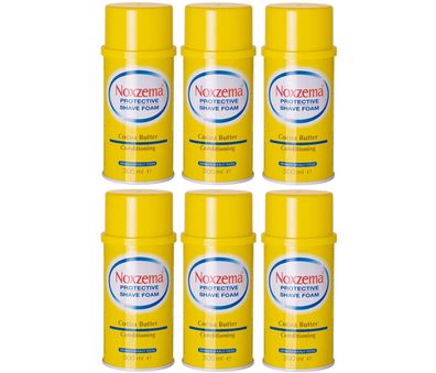 Noxzema Cocoa Butter Rasierschaum 6x 300ml Spender (gelb)