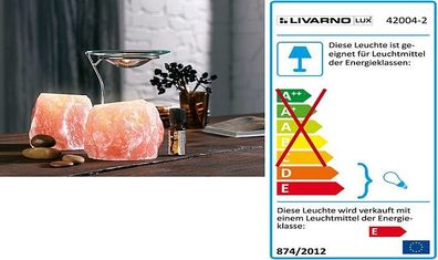 Salzkristall-Aromalampenset LivarnoLux 42004-2 + Aromaöl + Teelichtern. NEU, & in OVP