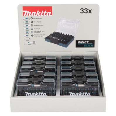 Makita 33 tlg. Impact Black Bitset Impact Black • 33-teilig