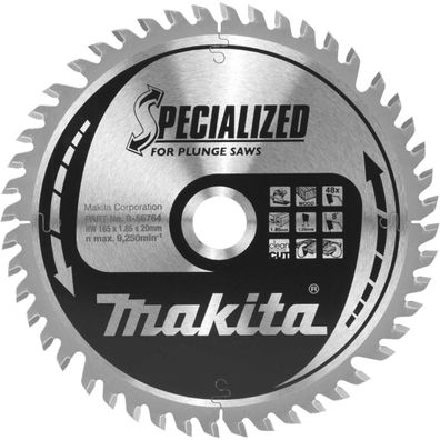 Makita B-56764 Specialized Sägeb.165x20x48Z