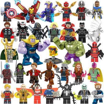 32 Stück Marvel Avengers Super Hero Comic Minifiguren DC Geschenk