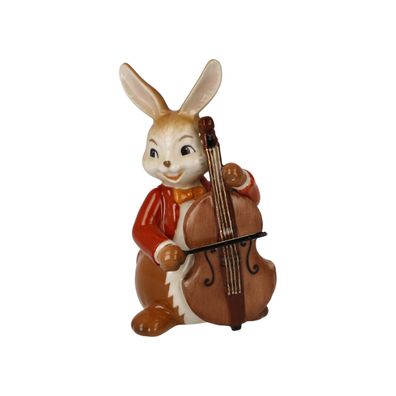 Goebel Hase - Fröhlicher Bassist (Figur, Steingut)